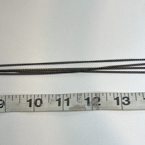 INC International Concepts Black & Gold Chain Necklace w/ Gemstones & Fringe NWT - Picture 7 of 9